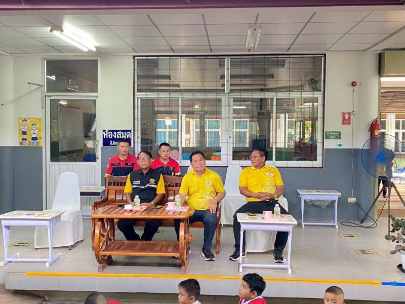 โครงการฝึกเตรียมความพร้อมรองรับเหตุฉุกเฉิน (ซ้อมแผนอพยพหนีไฟ)  โรงเรียนองค์การบริหารส่วนตำบลโนนข่...